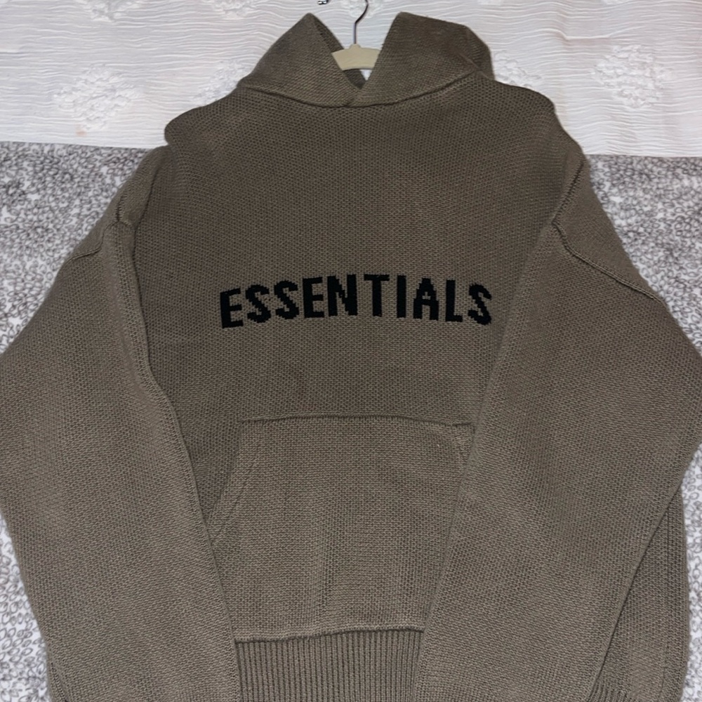 Essentials knit hoodie